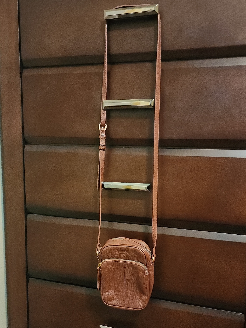 American Leather Co Brown Leather Crossbody Bag